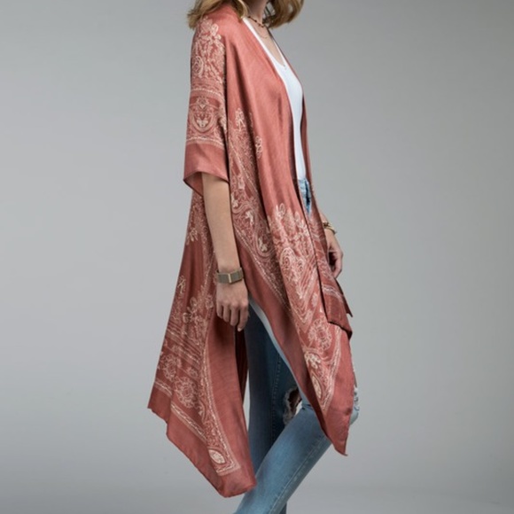 Last 1! NWT Boho Mandala Print Kimono - Picture 2 of 4